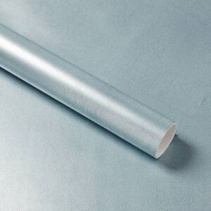 Open Box - Threshold -  Metallic Leaf 198"x20" Peel and Stick Wa Blue